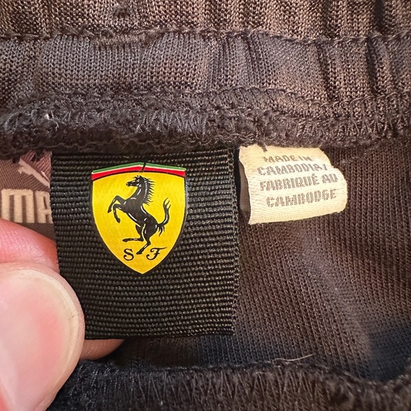 PUMA Scuderia Ferrari Men's Size Small Motorsport Sweatpants Black Drawstring - Picture 6 of 13